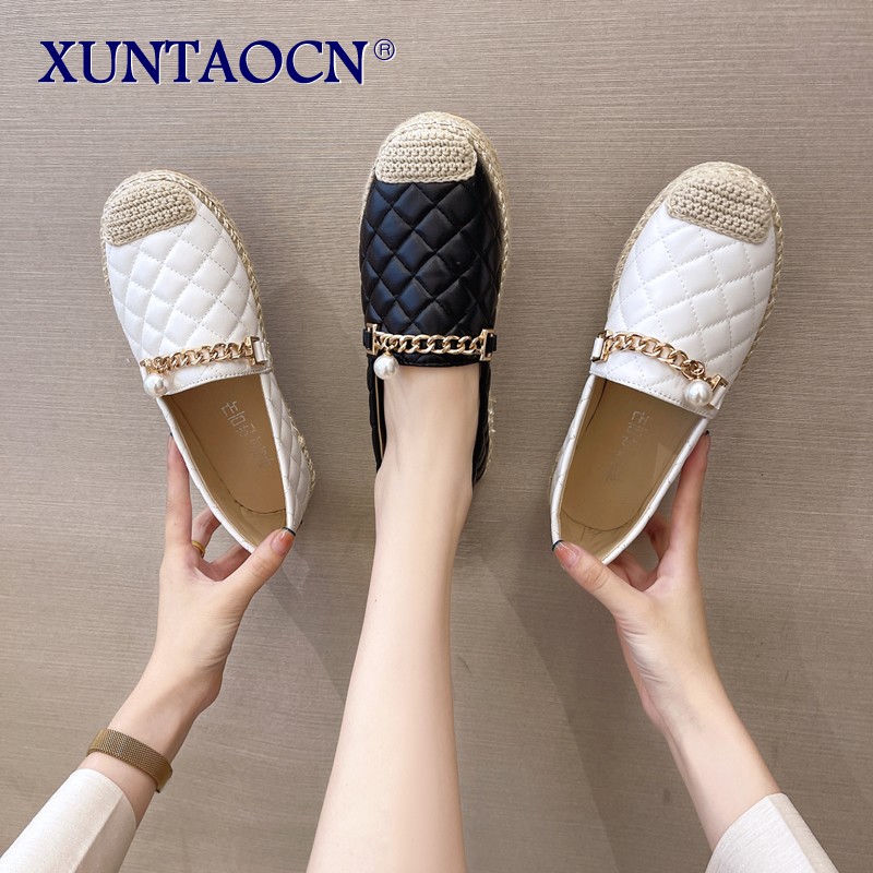 Autumn new fisherman shoes fashion women flats loafers round toe shoes women comfortable shoes mules women flat shoes