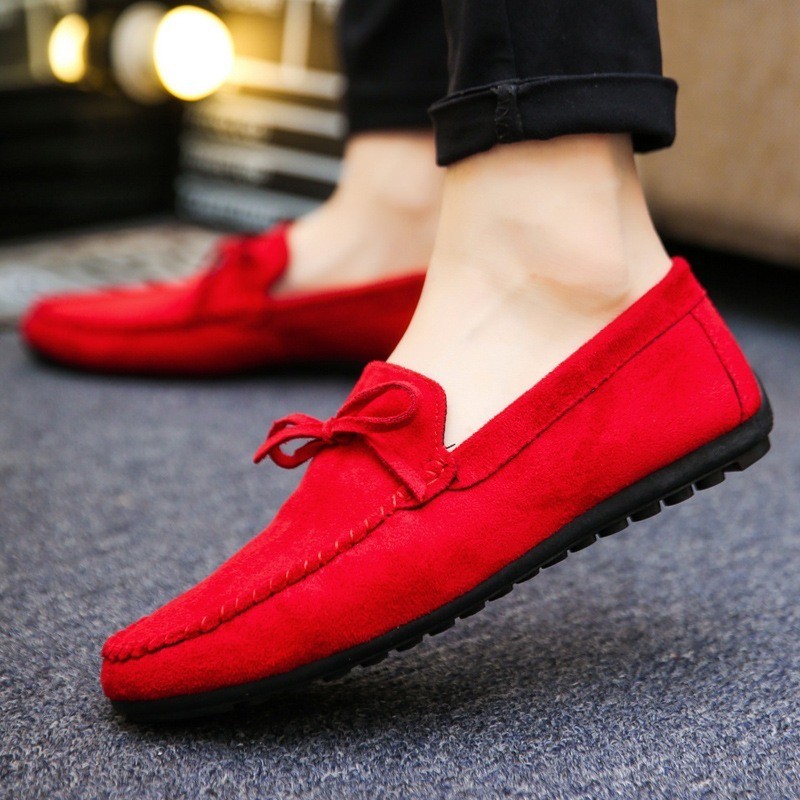 2022 Spring Summer New Men Loafers Comfortable Flat Casual Shoes Men Breathable Slip On Soft Leather Driving Shoes Moccasins