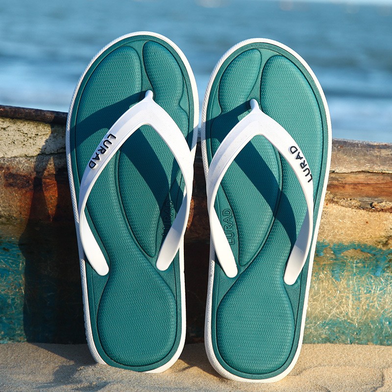 New summer men's slippers comfortable outdoor wear non-slip personality sandals flip flop beach shoes tide