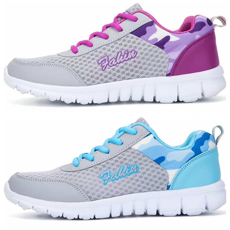 Women Casual Shoes Fashion Breathable Walking Mesh Flat Shoes Woman White Sneakers Women 2021 Tenis Feminino Gym Shoes Sneakers