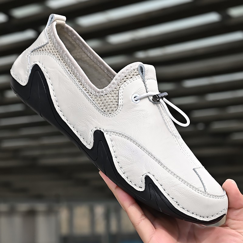 Leather Men Casual Shoes Luxury Brand Mens Loafers Moccasins Breathable Slip On Fashion Large Size Sneakers