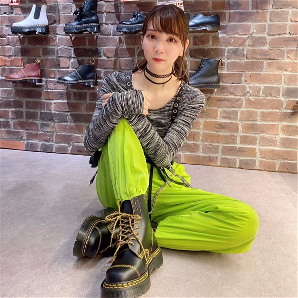 2021 New Women's Boots Chunky Motorcycle Boots Women Winter Genuine Leather Boots High Quality Ankle Boots