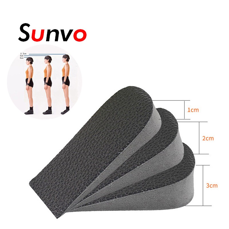 Half Insoles for Women Men Shoes Height Increasing Breathable Invisible Shoe Pad Lift Elevator Gym Shoe Inserts Footrest