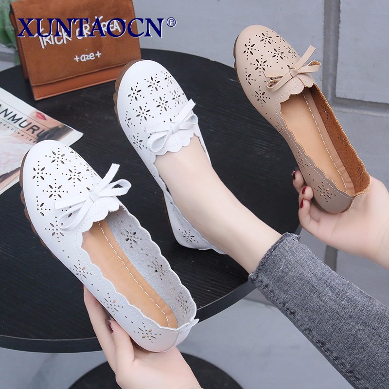 High quality women's sandals summer fashion soft bottom beach hollow casual shoes breathable ladies flat shoes