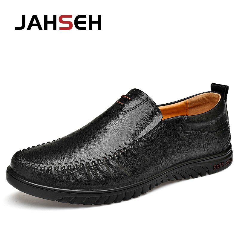 Brand Men Shoes Size 37~47 Soft Comfortable Driving Shoes Luxury Dress Shoes Genuine Leather Summer Walking Shoes Moccasins