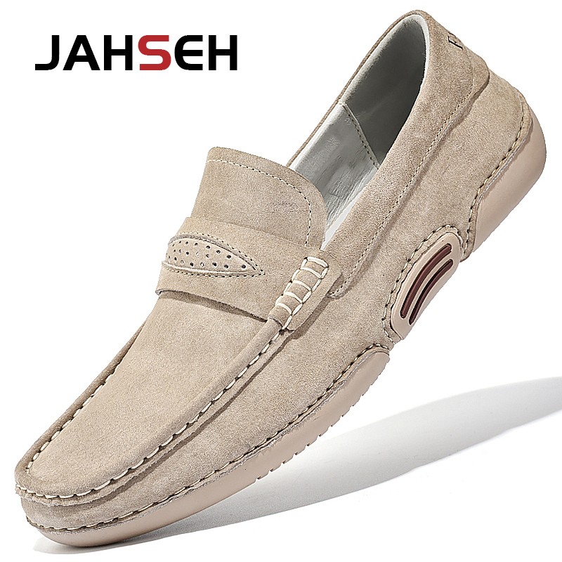 Summer Men Casual Shoes Luxury Brand Genuine Leather Men Loafers Moccasins Breathable Slip On Italian Style Driving Shoes