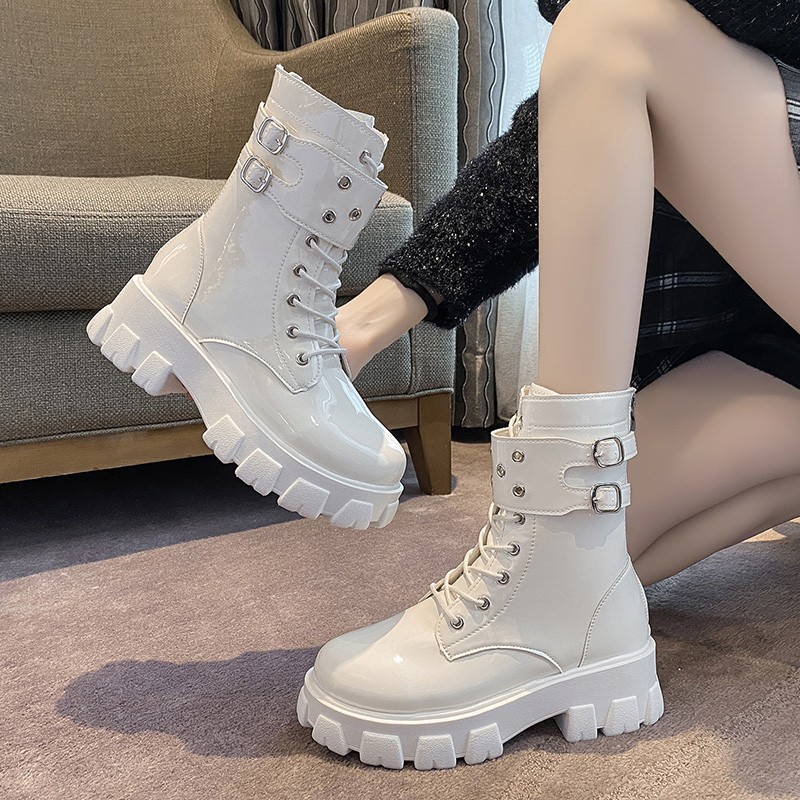 35-43 women's shoes 2021 autumn and spring new short tube fashion boots women's high-heeled 5cm Sense Martin boots