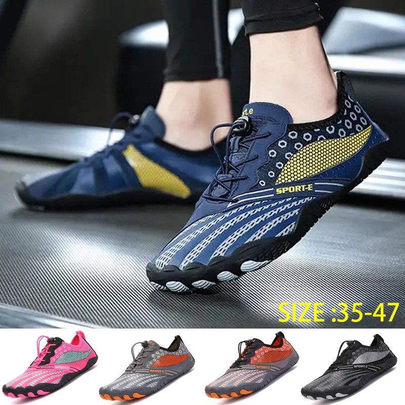 Unisex Beach Shoes Men Women Flatform Slip-Resistant Shoes Soft Lightweight Nonslip Fitness Sneakers Size 35-47