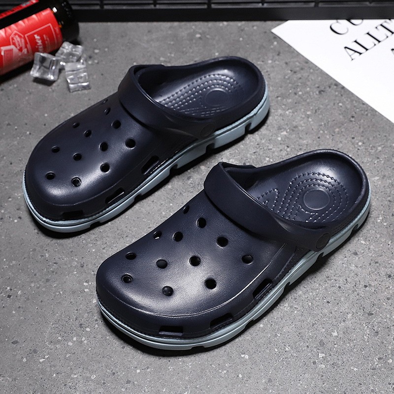 New summer style cave shoes men's shoes fashion sandals non-slip thick bottom breathable beach shoes couple sandals and slippers