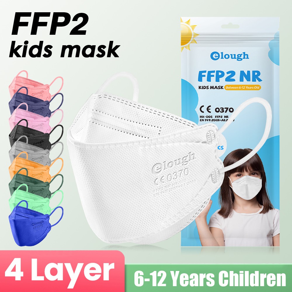 mascarillas ffp2 children kids KN95 mask ninos fpp2 colors homology ada spain ffp2maske 6-14 years boys girls protective gear