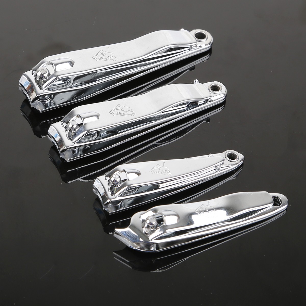 4 size carbon stainless steel nail clipper cutter high quality manicure trimmer high quality toe nail clipper with clip catcher