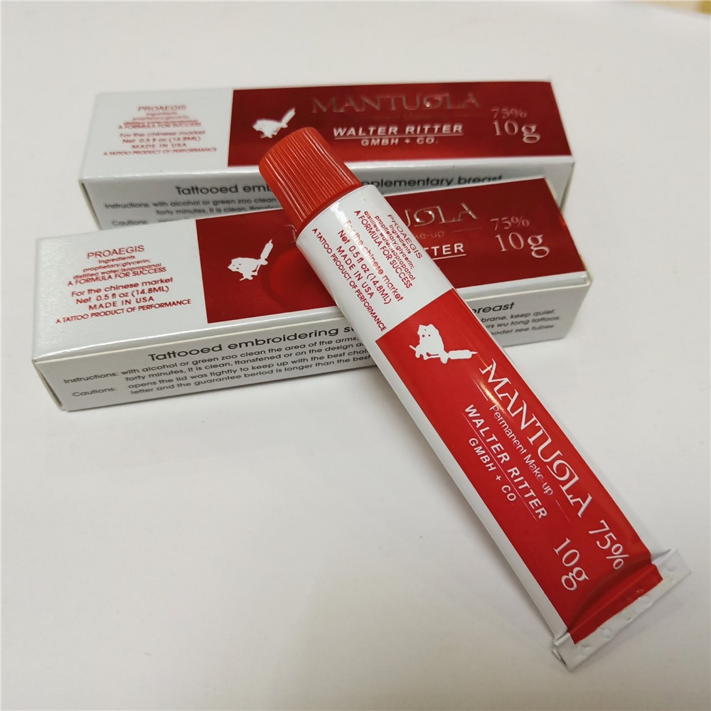 Newest white tattoo cream before permanent makeup eyebrow lip 10g 75% PROAEGIS