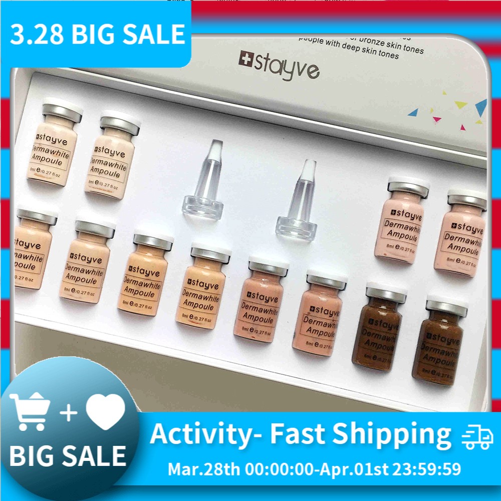 Stayve BB Cream Glow For Beginners Starter Ampoule Kit BB Bleaching Cream Bleaching Liquid Foundation For Microneedles Treatment