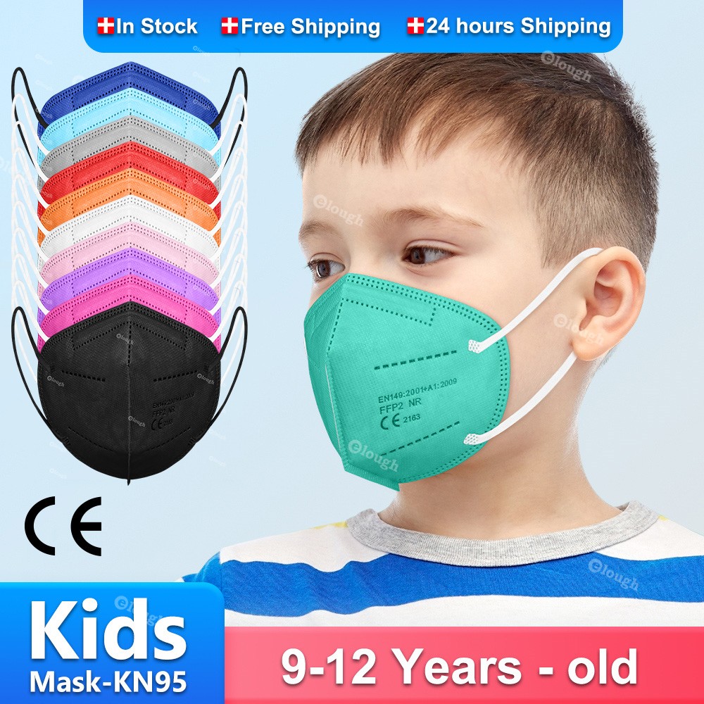 KN95 9-12 Years Old Kids FFP2 Masks Boy Girl Respirator Mask FFP2Fan FFP2 KN95 Face Mask Mascarias Kids Mask Ce