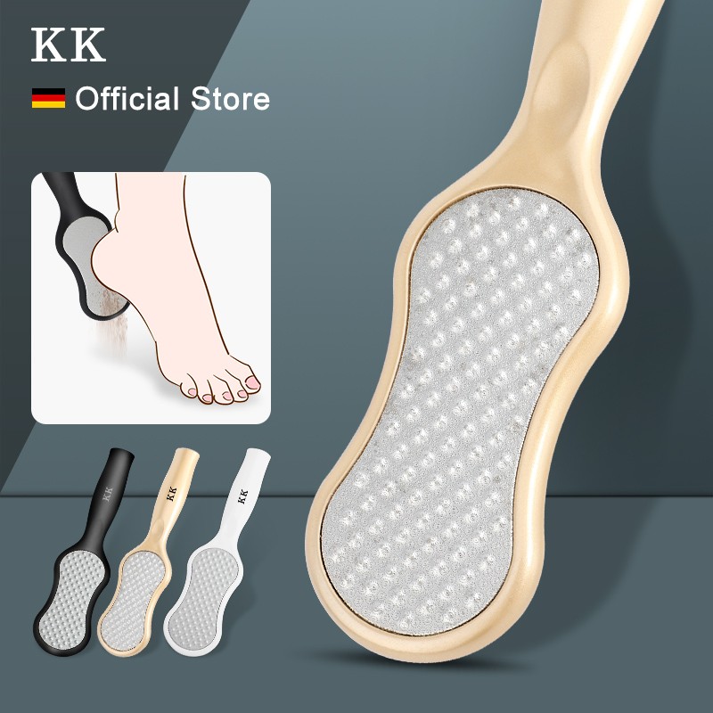 KK Professional Foot File Stainless Steel Beauty Health Pedicure Tool Two Sides Skin Care Kits Foot Dead Skin Remover Care Tools