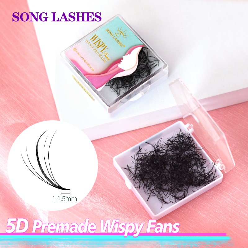 5D Hybrid Fan Lashes Premade Volume premade wispy fanseylash Extension Flat Volume Handmade Natural False Eyelashes 8~15mm