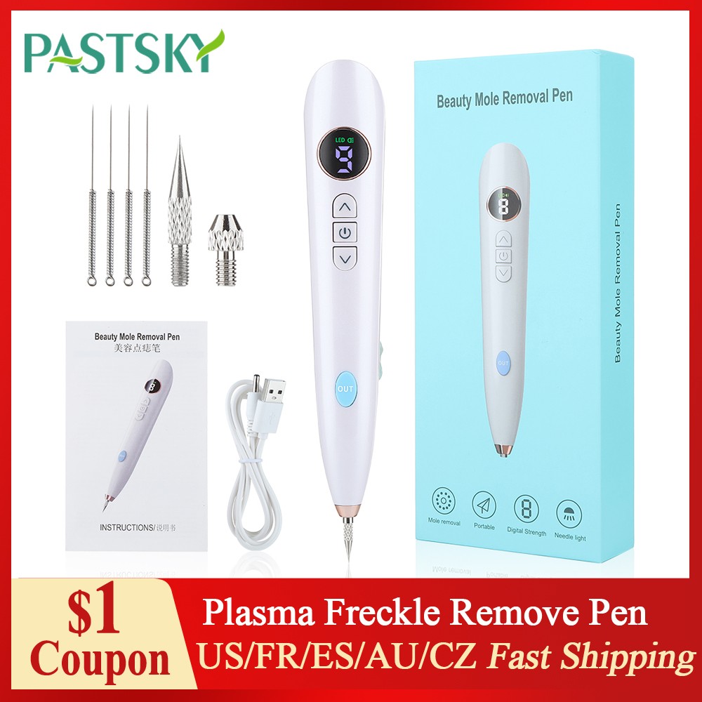 LCD Plasma Pen Professional Laser Tattoo Blackhead Removal Pen Skin Care Tag Tools Freckle Wart Removal Dark Spot Remover Beauty