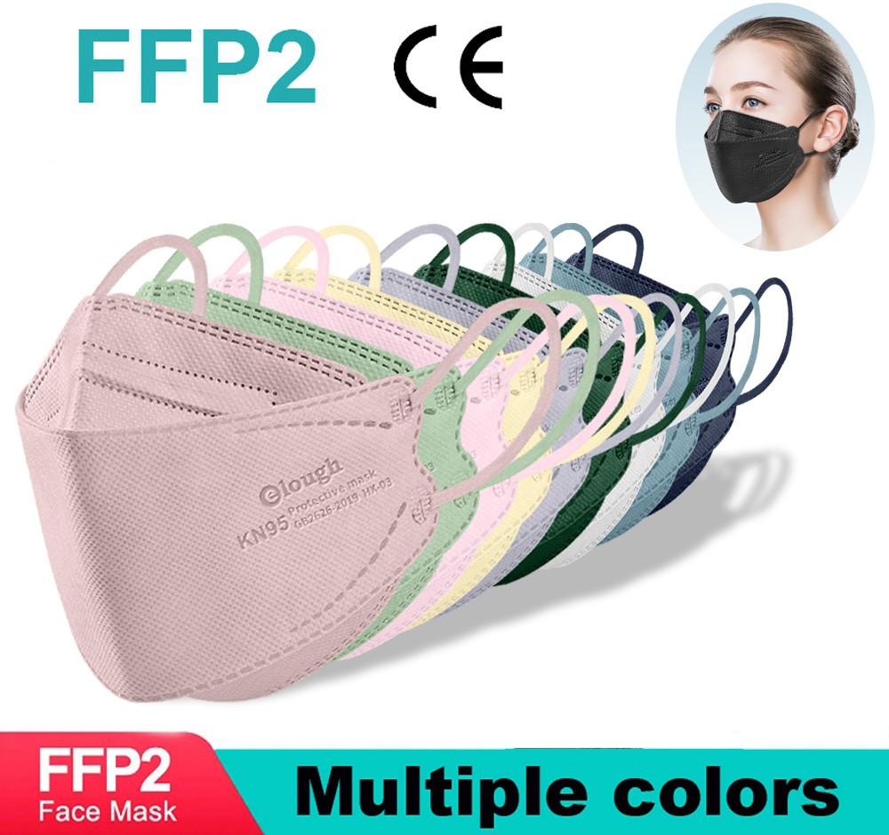 adult black mask ffp2 oral face mask korean mask colorful morandi ffp2 certified kn95 health mask FPP2 homology ada