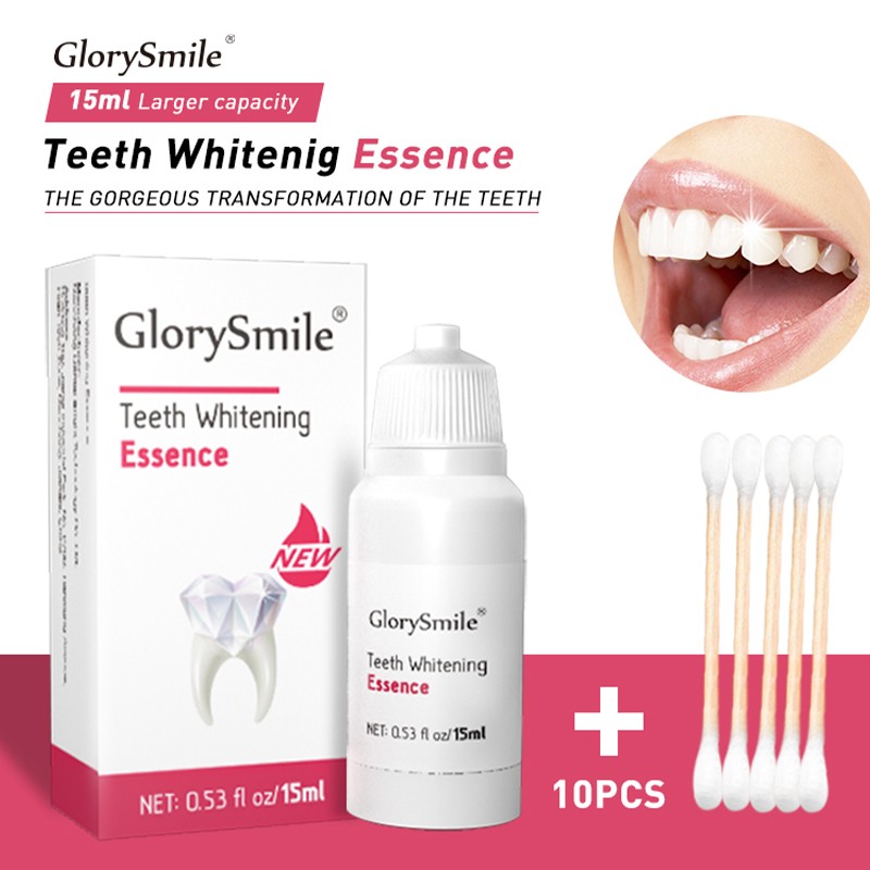 GlorySmile Teeth Whitening Essence Oral Hygiene Clean Remove Plaque Stains Fresh Breath Teeth Whitening Tools