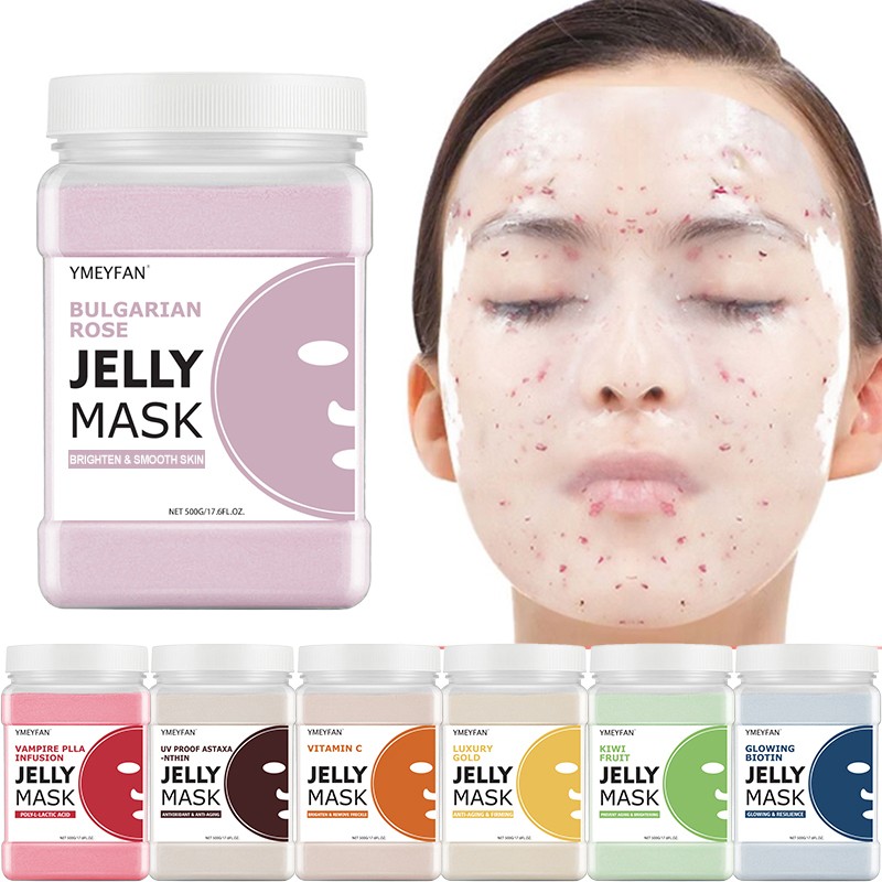 Hydro Jelly Mask Powder 500g Hydrogel Mask Vampire Face Skin Care Facial Mask Whitening VC Gold Rose Moisturizing Collagen Mask