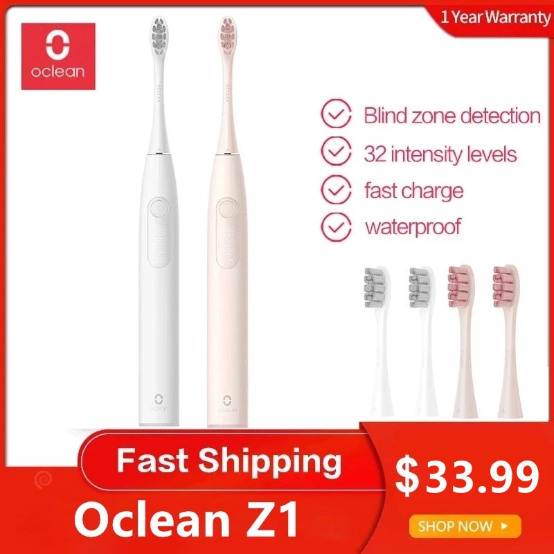 Oclean Z1 Sonic Electric Toothbrush Adult IPX7 Waterproof USB Ultrasonic Automatic Fast Charge Toothbrush Teeth Cleaning