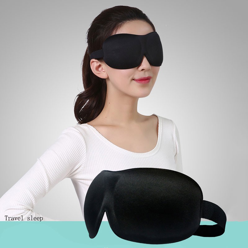 soft eyemask sleep 3d eye mask for outdoor travel sleep padded shade cover comfort relax blindfold nose bridge protection