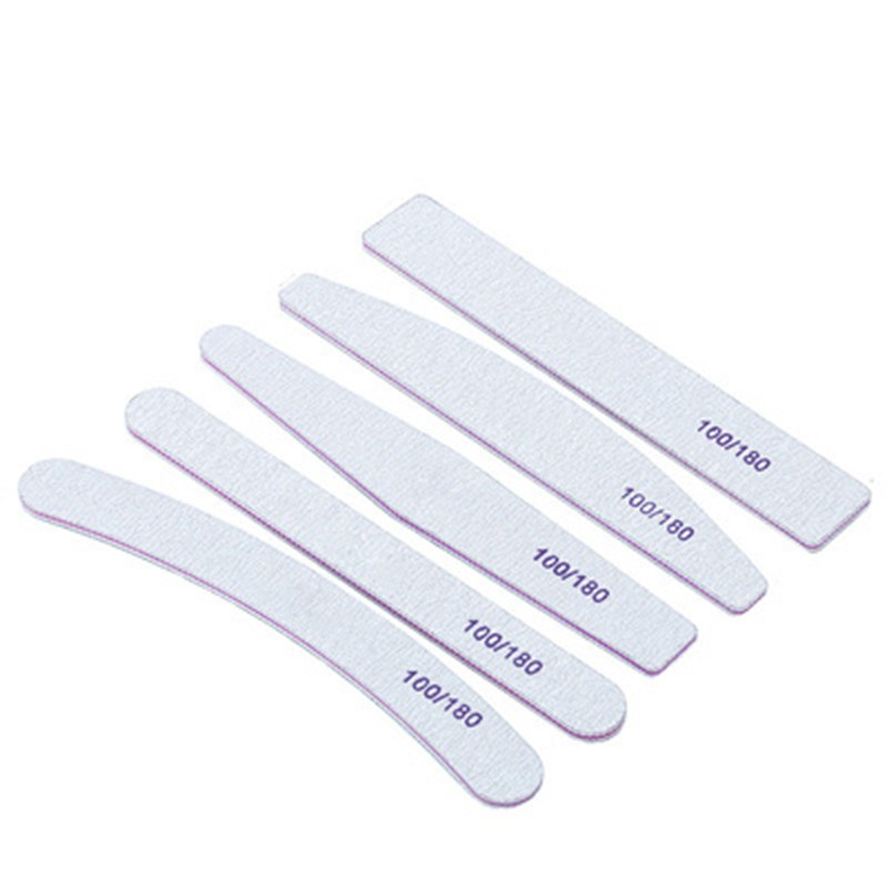 Professional Nail File 100/180 Double-sided Nail File Strips Nail Art Sanding Files Manicure Polishing Nail Care Tool