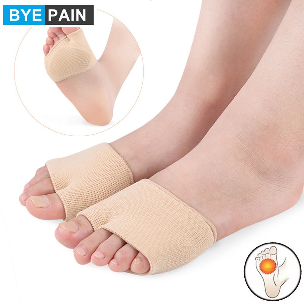 1 Pair Soft Metatarsal Pad Metatarsal Sleeve for Frontal Metatarsalgia, Morton's Neuroma, Plantar Warts, Corns Sesamoiditis