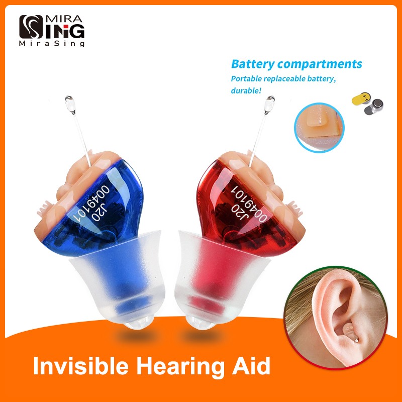 Hearing Aids Hearing Aids for Deaf/Elderly Adjustable Micro Wireless Small Size Invisible Hearing Aid J20 Ear Loudspeaker