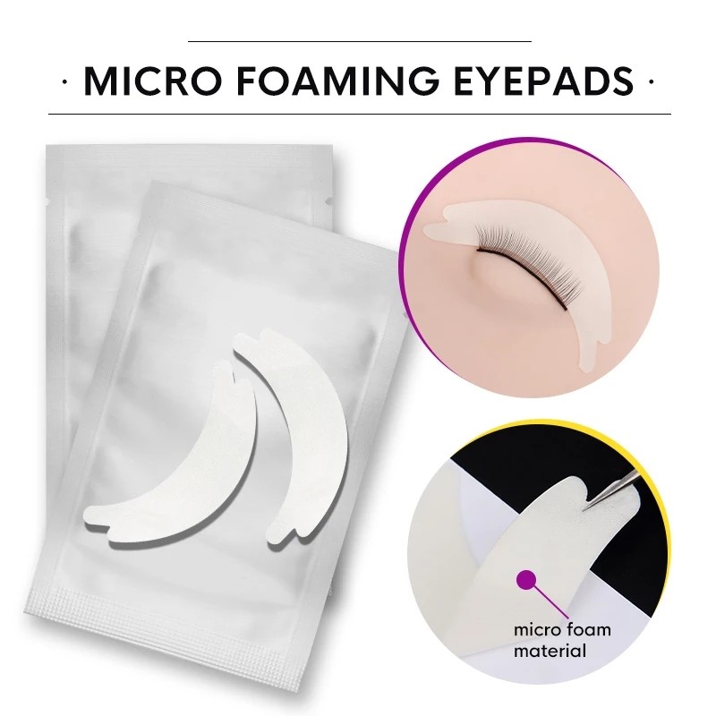 Micro Foam Eye Pads 50 Pairs/Lot Lint Free Eye Patch Soft Eyelash Extension Professional Eye Patches For Eyelash Extension