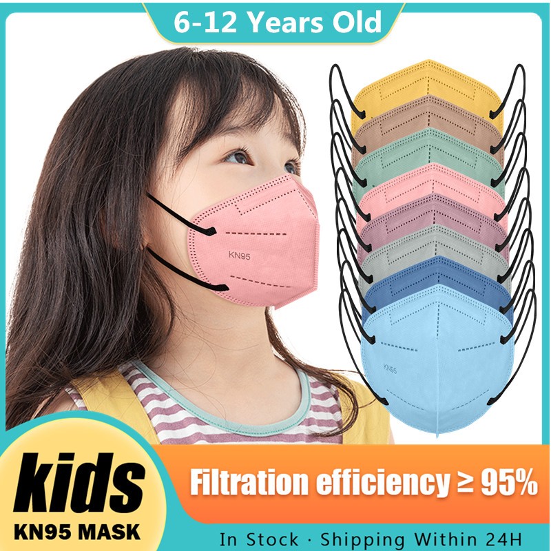 6-12 Old Kids Masks ffp2 mascarillas niños kn95mascarillas nños mask ffp2fan security protection face mask KN95 Mascarillas FPP2 Niños KN 95