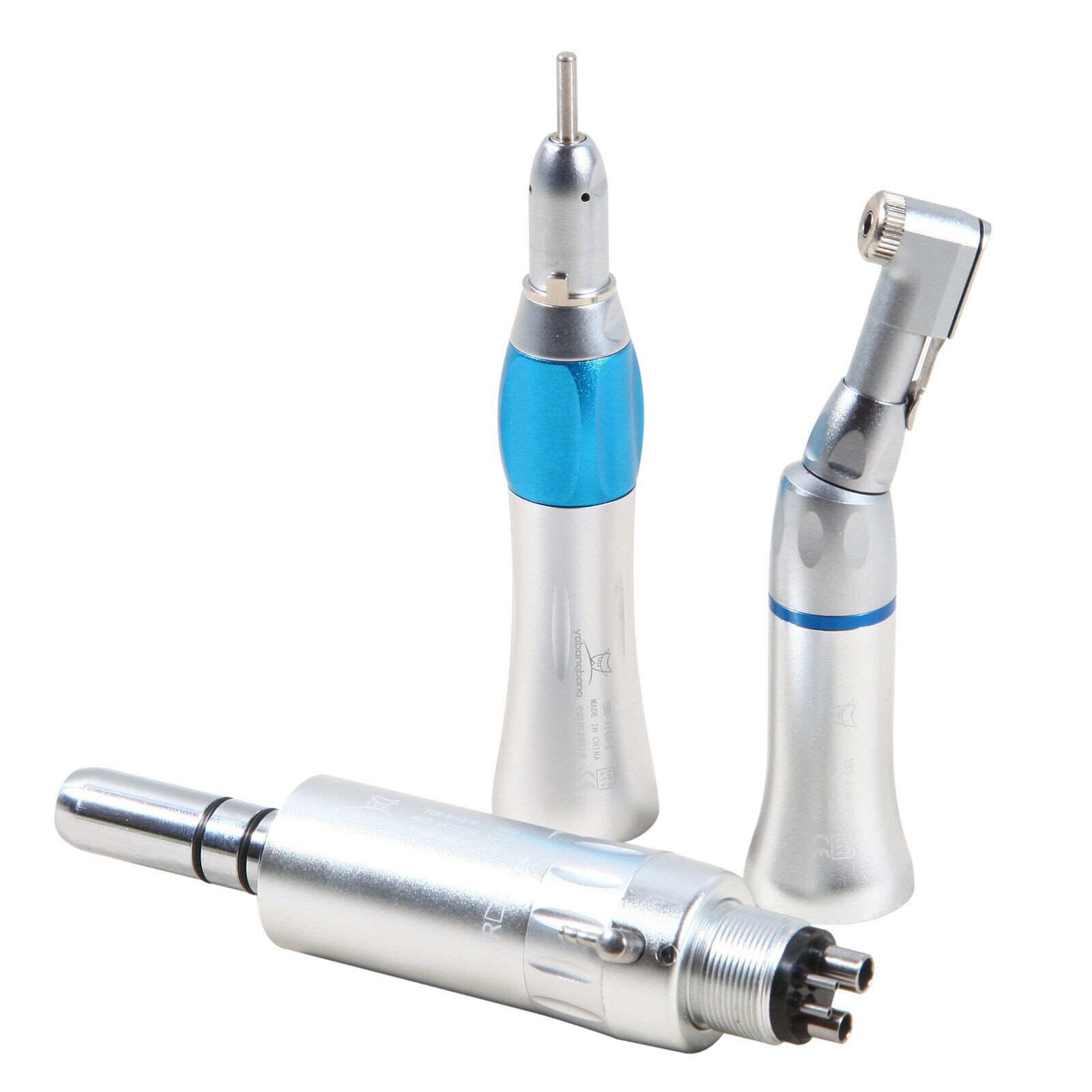 NSK Style Dental Slow Low Speed ​​External Single Water Spray Contra Angle Straight Air Motor Handpiece 4 Holes