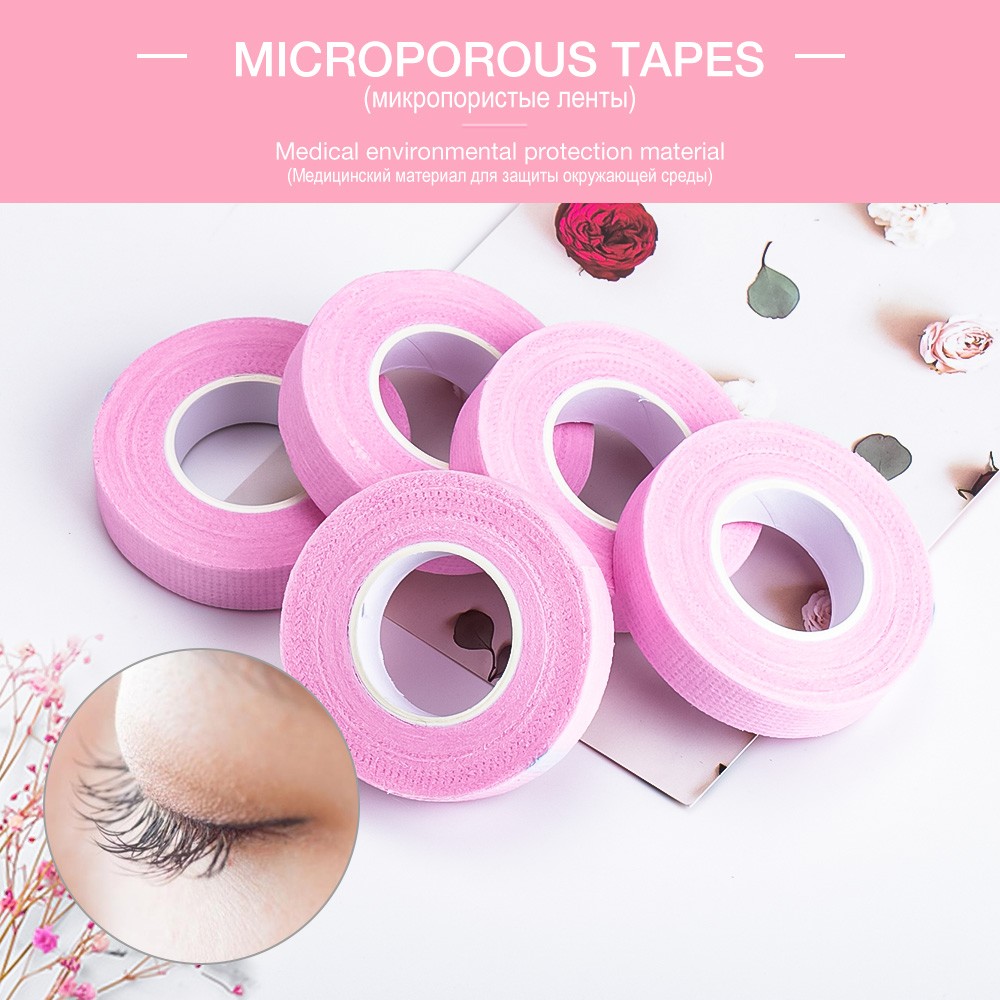 3/5pcs/rolls false eyelashes extension tape professional anti-allergic breathable microig fabric eye lashes grafting tools