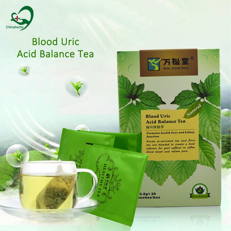 40pcs/2packs Natural Herbas Blood Uric Acid Balance Diuretic Reduce Blood Fat Enhance Immunity Gout Cure Lump