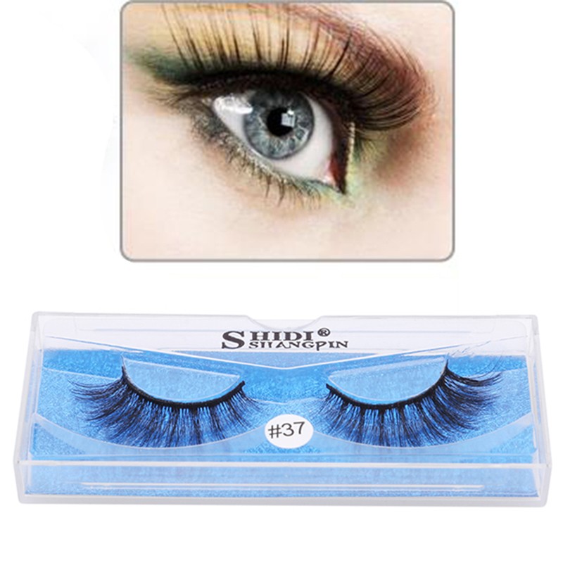 1 Box Mink Eyelashes Handmade Makeup Natural Long False Eyelashes 3D Mink Eyelashes