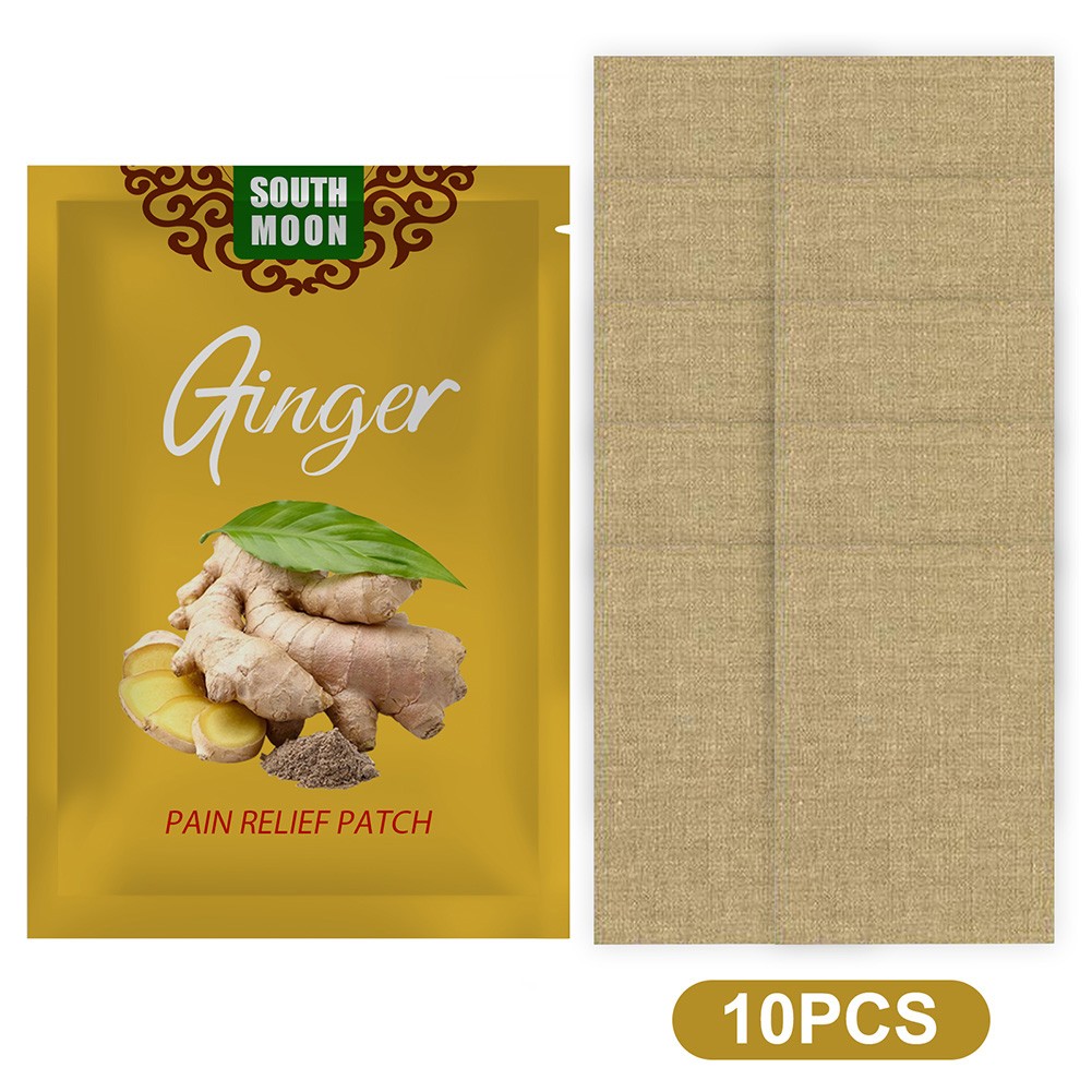 10pcs Ginger Detox Patch Body Neck Knee Pillow Joint Shoulder Arthritis Back Knee Pain Relief Swelling Chinese Herbal Adhesive Pads