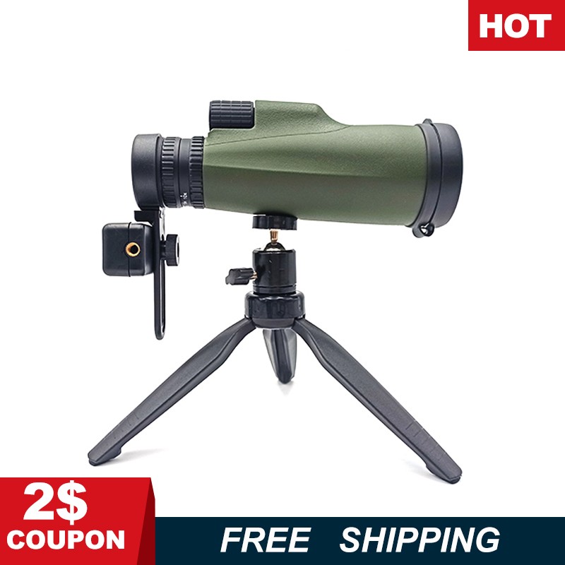 10-30 x 50 Powerful Monocular BKA4/FCM Long Range Pocket Spotting Zoom Telescope Glasses for Hunting Camping Tourism