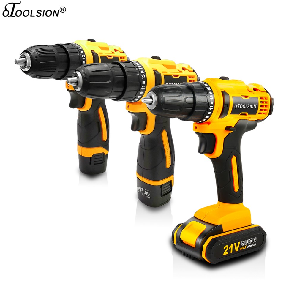 otool sion new electric screwdriver 16.8mah battery 12v 1500v 21v cordless handheld rechargeable keyless screwdriver