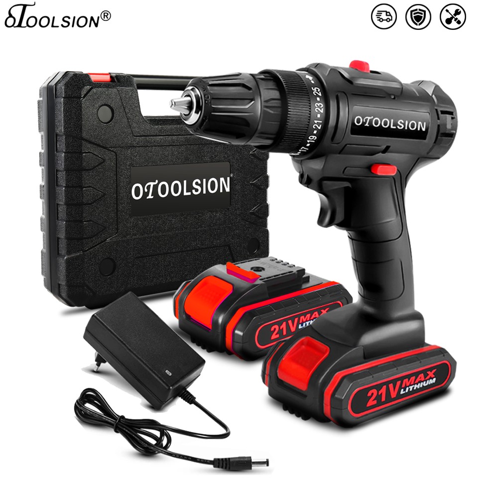 Otool sion 2 Speed ​​21V Rechargeable Cordless Screwdriver Drill Electric Power Tools Screwdriver Drill Drill Tool Accessories