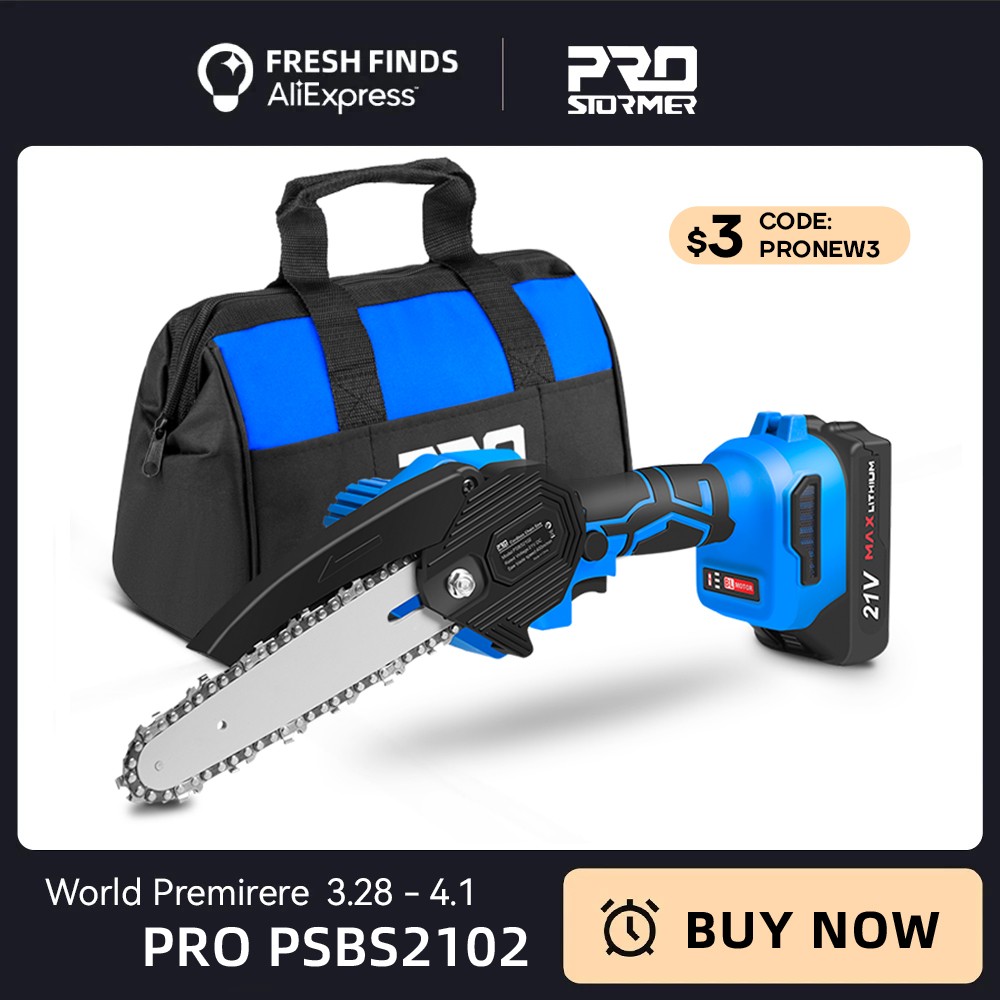 PRO PSBS2102 Brushless Electric Saw 21V Portable Pruning Saw 6 Inch Mini Saw Wood Cutter Woodworking Power Tools by PROSTORMER