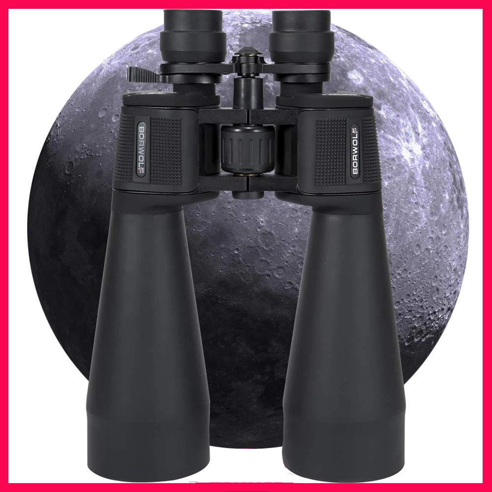 Borwolf Large 20-60X70 Objective Lens FMC Optical Binoculars High Power Hunting Bird Telescope Light Night Vision