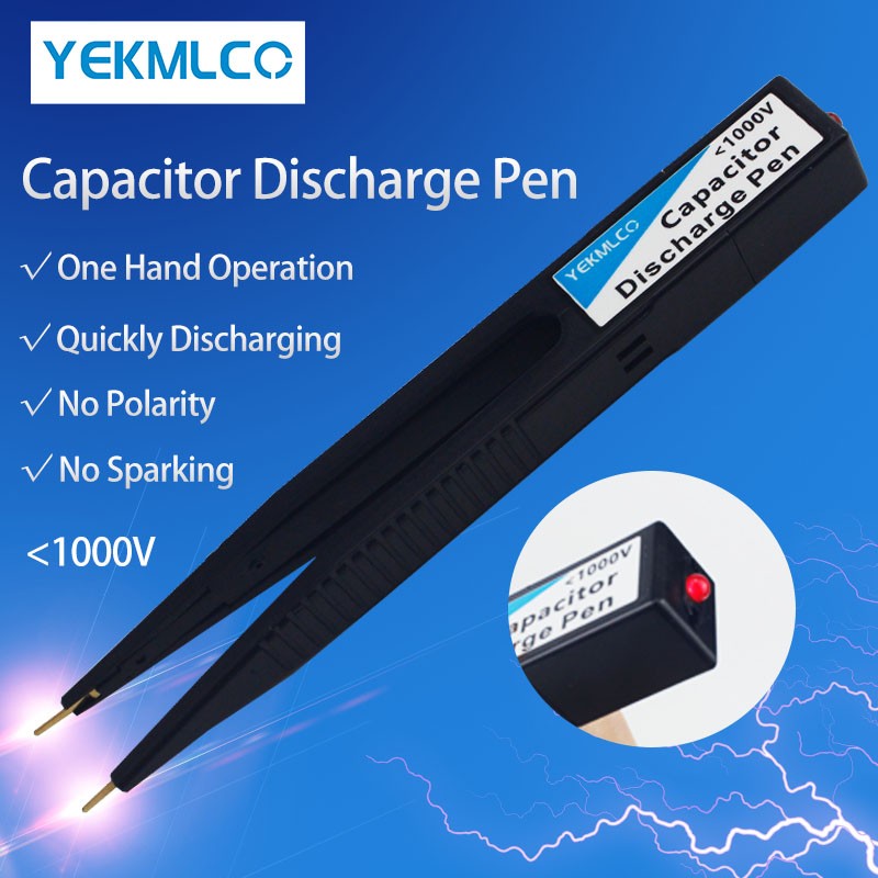 YEKMLCO High Voltage 1000V Fast Discharge Pen Capacitor Vacuum Cleaner Repair Tool Electronic Safety Intelligent