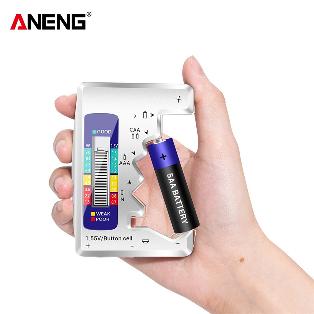 Digital Battery Capacity LCD Display Measuring Machine Universal AAA AA Button Cell 9V Batteries Voltage Energy Detection Analyzer