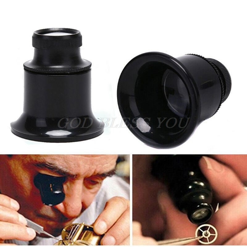 20X Gems Eye Loupe Ring Magnifier Magnifying Glass Watches Jewelry Tools Drop Shipping