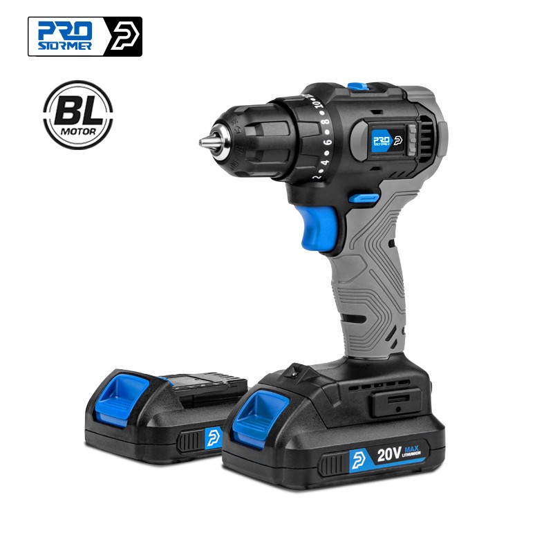 Electric Drill Brushless 45NM Cordless Drill 20V Mini Electric Power Tools Repair Screwdriver 5pcs Bits by PROSTORMER