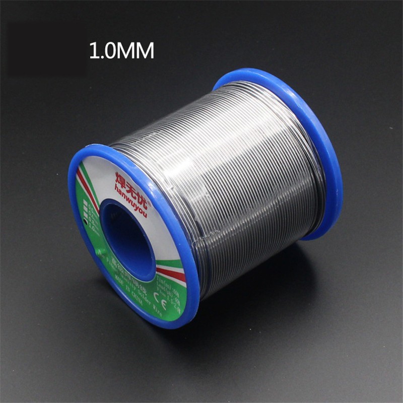 60/40 Soldering Wire Rosin Core Soldering Tin Wire Welding Soldering Flux 1.5-2.0% Reel Iron Wire 50g1.0mm