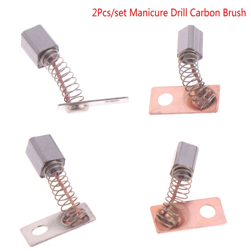 2pcs/lot Carbon Brush Strong 210 102L 105L 90 204 Handle Carbon Brush All Strong Universal Manicure Drill Accessories Wholesale