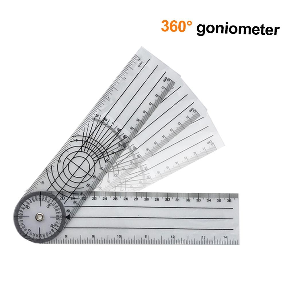 Multi Ruler 360 Degree Goniometer Angle Medical Spine Ruler Protractor Useful Measuring Ruler School Office Supplies Dropship