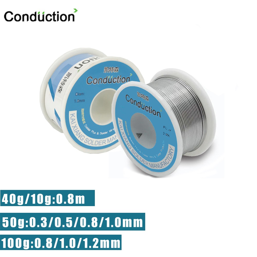 50g/100g Solder Welding Wire High Purity Low Fusion Spot 0.3/0.5/0.8/1/1.2mm Rosin Solder Wire Roll No Clean Tin BGA Soldering