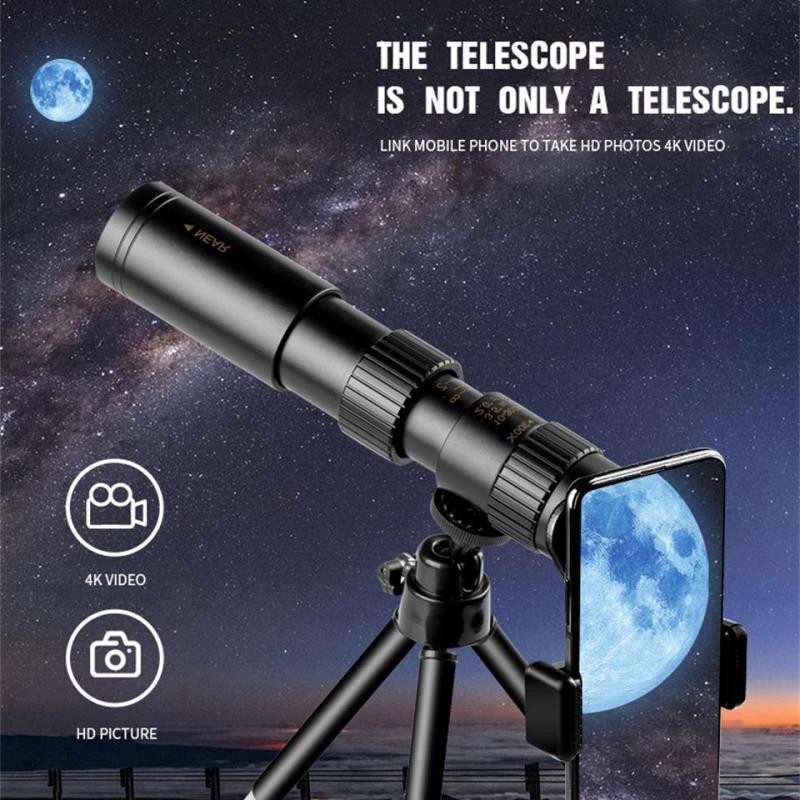 10-300X40 Professional Monocular Telescope Hd Powerful Full Steel Portable Binoculars High Quality Take Pictures For Camping